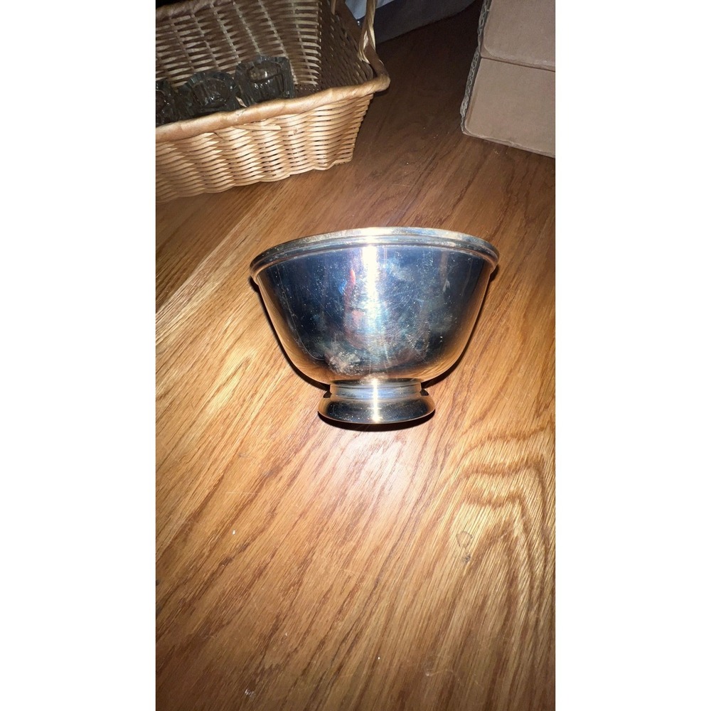 Towel Silver Bowl with red enamel interior